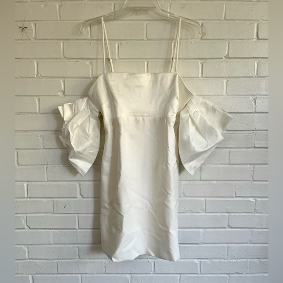 Likely | Capri Cold Shoulder Mini Dress in White, SZ 10 NWT - Picture 4 of 10